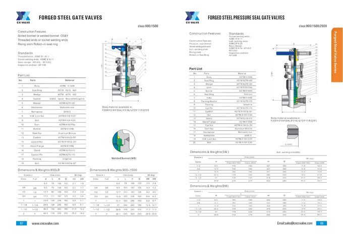 BS 5352 ASTM A105N, LF2,F316L,BB, Gate Valve, 2 Inch, SW, BW,800LB,1500LB,Handwheel