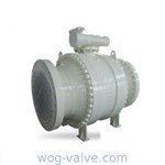 300LB 3 Piece Trunnion Mounted Ball Valve ASTM A105N 24 Inch Ball Valve Nylon Seat