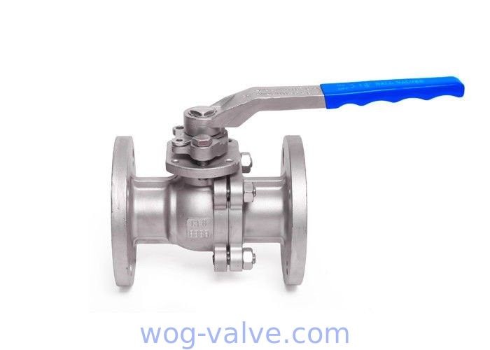 DIN Standard 2PC Flanged Ball Valve / Ss Ball Valve Flange Type Oem Service