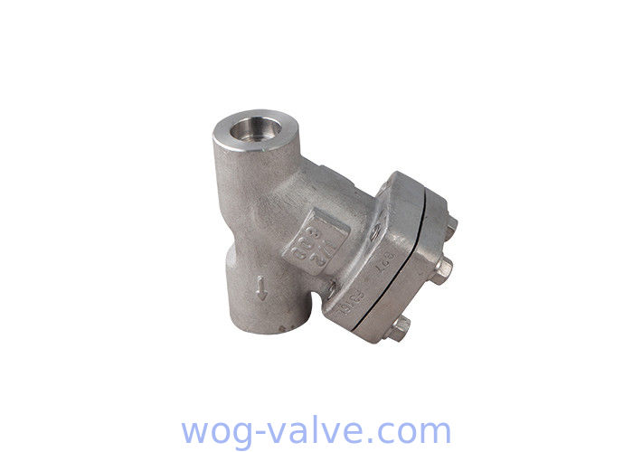 Forged steel,a182 f316l y strainer filter,bolt bonnet,1/2inch,class 800,npt threaded
