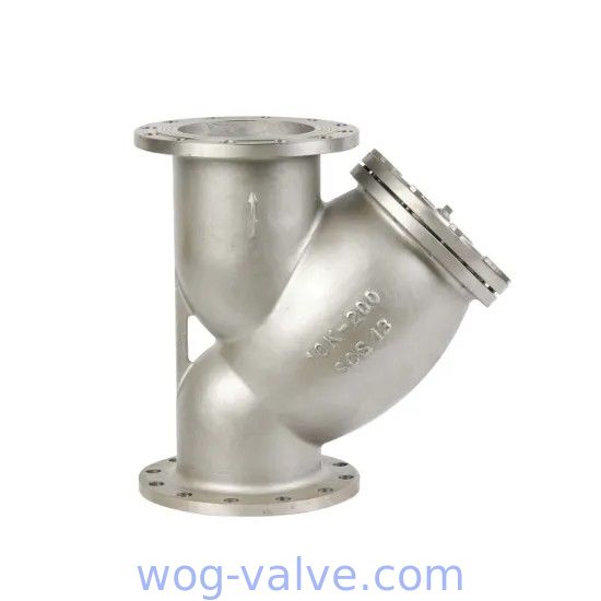 Stainless steel flanged y strainer,bolt cover,scs13 body,dn200,presure to jis10k
