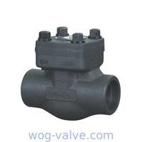Swing type forged Steel Check Valve Bolted bonnet,a182 f316l body,npt threaded,1inch,800lb