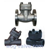 API 602 Forged Steel y type lift check valve,bb,a105n ,socket welded,npt threaded,class 800