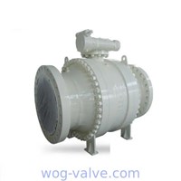 Forged Steel Trunnion Mounted Ball Valve Three Pieces Flanged RF Ends