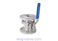 DIN Floating Flanged Ball Valve 1.4308 1.4408 Industrial Ball Valve ISO5211 Pad