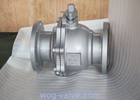 2 pc body Floating Type full bore Flanged soft seated side entry ball valve