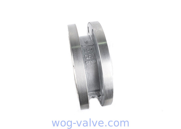 Double flanged dual plate check valve,non return,A351 CF8 Body,6inch,RF,class 150,API594