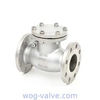 stainless steel swing check valve,bs1868,a351 cf8,2inch,RF flanged to class 150lb