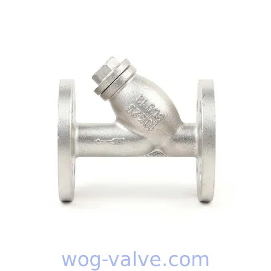 Casting type Stainless steel SCS13 Y strainer,screwed cover,dn25,flanged to jis 10k