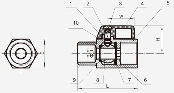 Stainless Steel WOG Ball Valve Mini Female Male Ball Valve  Oem Service 0