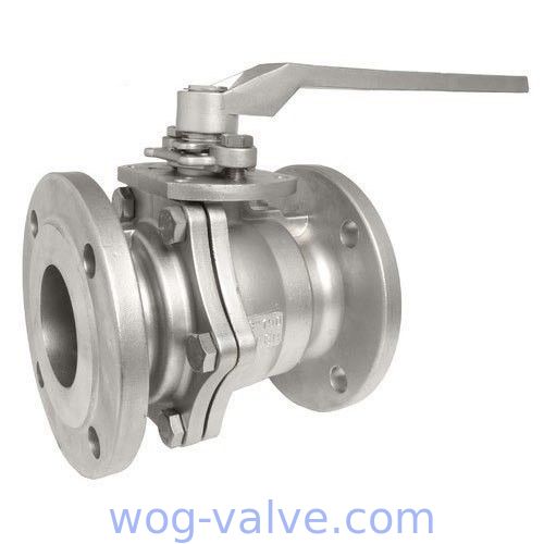 2pc Flanged Ball Valve SCS13 SCS14 50A 80A JIS10K Handle operated