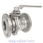2pc Flanged Ball Valve SCS13 SCS14 50A 80A JIS10K Handle operated