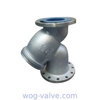 ASME B16.34 stainless steel y strainer,A351 CF8M Body,ss316 screen,2inch,flanged,class 150