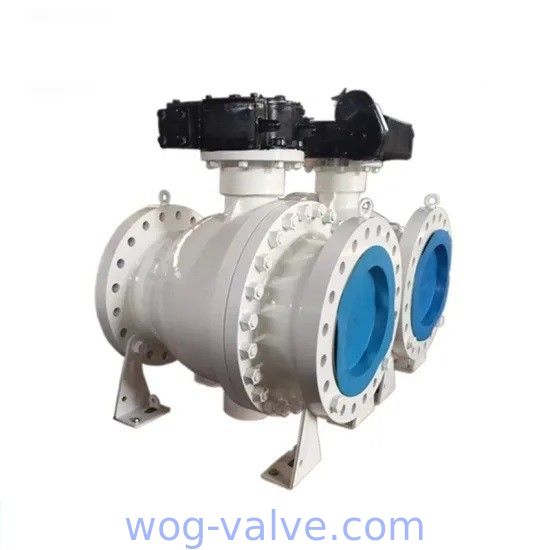 API6D Full Port Trunnion Type Ball Valve Cast Steel 150LB A216WCB Fire Safe Design