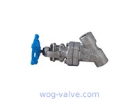 API602,forged ss a182 f304,bb,os&y,socketd weld,sw,Y type globe valve,class 800,1/2"