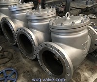 ASTM A352 LCB Material Swing Check Valve, DN600, PN16, DIN 3356, RF Flanged Ends