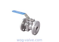 2PC Flanged Ball Valve CF8 CF8M 1.4408 ISO5211 Direct Mounting Pad