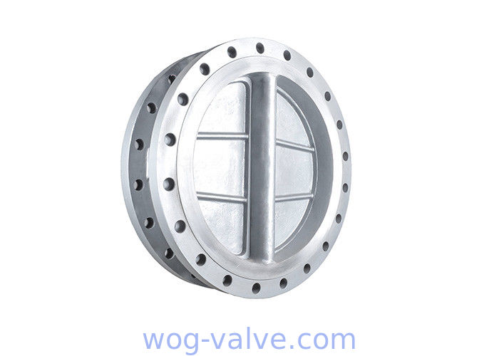 Metal Seat Dual Plate Non Return Valve Cast Steel Body Wafer To PN16