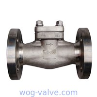 ASTM B148 C95800 Forged type Swing Check Valve,1.1/2 Inch, 300 LB, RF,Integral flange
