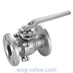 2pc Flanged Ball Valve SCS13 SCS14 50A 80A JIS10K Handle operated