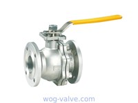Stainless Steel 3 Inch Flanged Ball Valve Two Pieces Split Body Ball Valve