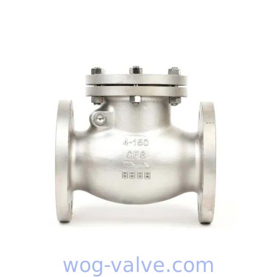 stainless steel swing check valve,bs1868,a351 cf8,2inch,RF flanged to class 150lb