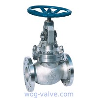 BS 1873 Stainless steel CF8 Globe valve,bb,os&y,plug disc,RF flanged,handwheel operated
