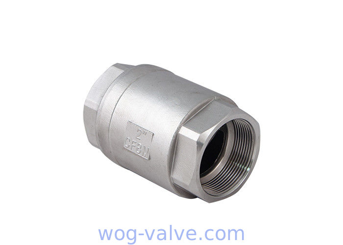 2PC Vertical threaded Check valve DN25 DN100 BSPT Screwed 1000 Psi