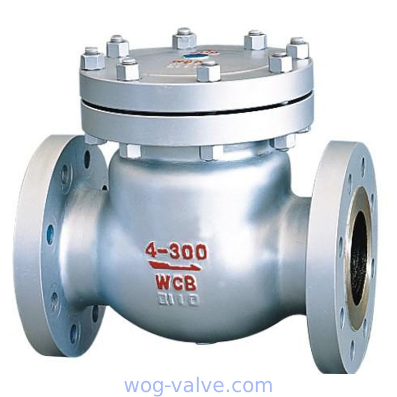 API6D cast steel swing check valve,a216wcb body,HF hard face seat,4inch,RF,Class 150