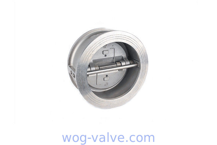 Professional Dual Disc Wafer Type Check Valve 12 Inch SS316 150LBPN16