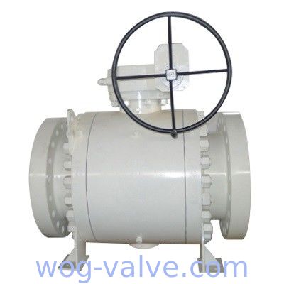 300LB 3 Piece Trunnion Mounted Ball Valve ASTM A105N 24 Inch Ball Valve Nylon Seat