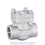 Class 800 Forged Lift Check Valve,a105n,f11,Trim no.5#,NPT Threaded,SW,API602