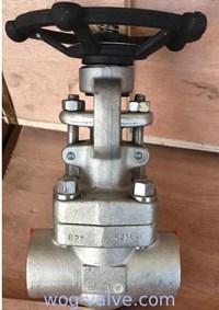 Solid Wedge Forged Steel Gate Valve 2 Inch ASTM A105 SW NPT BW connection