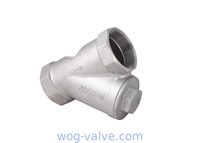 BSPT Connection Y Strainers 800 PSI CF8 material DN50 ISO9001 CE Certificate