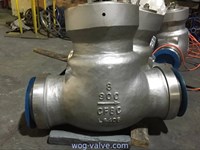 8 Inch Cast Steel Swing Check Valve Flange Type 1500 LB ASTM A216 WCB,HF Stellite Seat