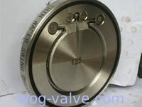 Thin Single Plate Swing Check Valve Wafer Type 6IN 150lb PN16 Soft Seat