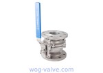 DIN Standard 2PC Flanged Ball Valve / Ss Ball Valve Flange Type Oem Service