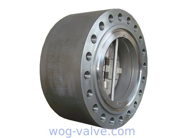 Forged Type Lug Double Disc Check Valve F316L Body Retainerless Design