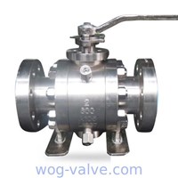 Forged 3PC Trunnion Mounted Ball Valve1500LB Fire Safe Ball Valves