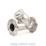 Casting type Stainless steel SCS13 Y strainer,screwed cover,dn25,flanged to jis 10k