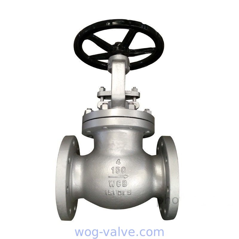 BS 1873 Stainless steel CF8 Globe valve,bb,os&y,plug disc,RF flanged,handwheel operated