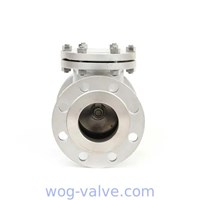 stainless steel swing check valve,bs1868,a351 cf8,4inch,RF flanged to class 150lb