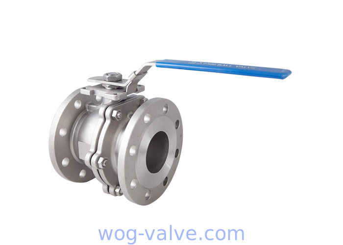 DIN Standard 2PC Flanged Ball Valve / Ss Ball Valve Flange Type Oem Service