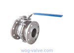 DIN Standard 2PC Flanged Ball Valve / Ss Ball Valve Flange Type Oem Service