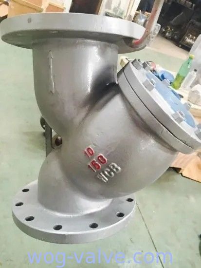 ASME B16.34 Carbon Steel A216 WCB Y Strainer 6 Inch Class 150,RF flanged end