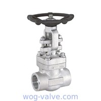 Solid Wedge Forged Steel Gate Valve 2 Inch ASTM A105 SW NPT BW connection