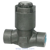 API 602 Forged Steel y type lift check valve,bb,a105n ,socket welded,npt threaded,class 800