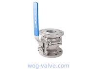 DIN Floating Flanged Ball Valve 1.4308 1.4408 Industrial Ball Valve ISO5211 Pad