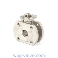 DIN PN16 150LB Wafer Type Ball Valve with ISO5211 Mounting Pad