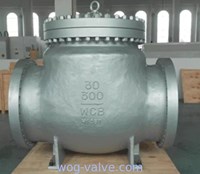 18 Inch Swing Check Valve Flanged Ends ASTM A216 WCB,Trim no.1#,RF flanged to 600LB